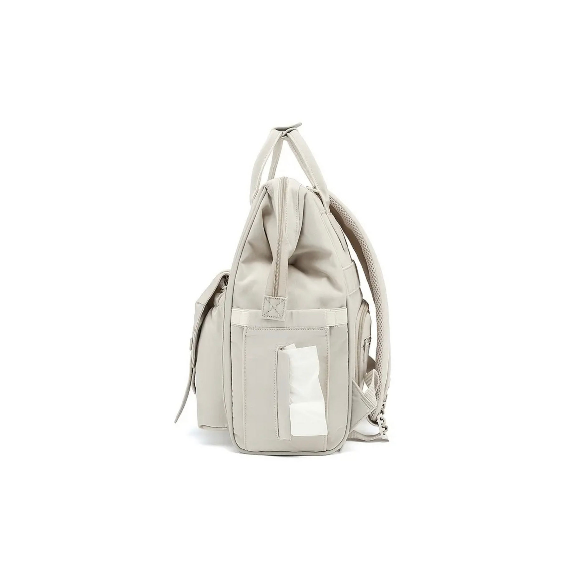 (Backpack) Wickelrucksack Beige (personalisierbar)